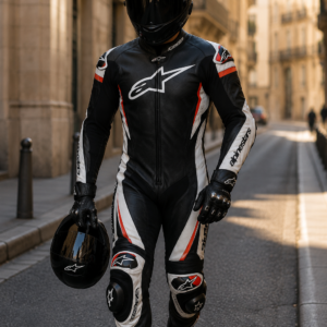 Alpinestars Leather Racing Suit for Men | Premium Motorcycle Biker Suit